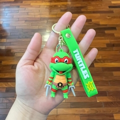 Llavero de Goma de Tortugas Ninjas - Raphael Sonrisa