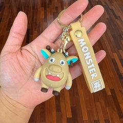 Llavero de Goma de Monster - Marron Clarito