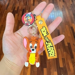 Llavero de Goma de Tom y Jerry - Jerry con Queso