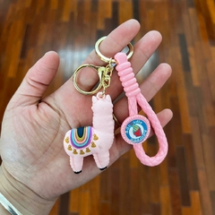 Llavero de Goma de Llama - Rosa - comprar online