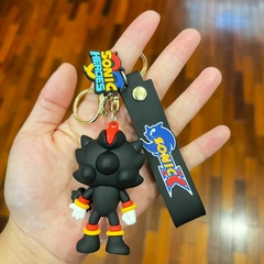 Llavero de Goma de Sonic Cabezón - Negro - comprar online