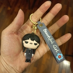 Llavero de Goma de Merlina Funko - Con Pecas