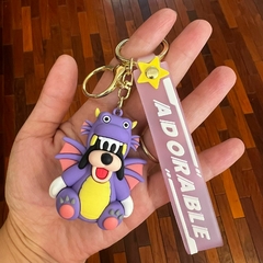 Llavero de Goma de Goofy - Violeta Sentado
