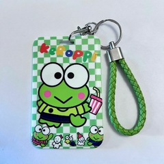 -*Portasube con Soga de Keroppi - Fondo cuadritos