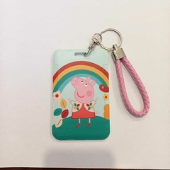 -*Portasube con Soga de Peppa Pig - Arcoiris