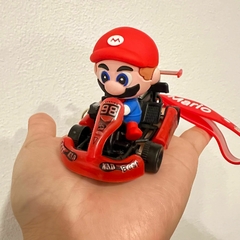 Llavero de Goma de Mario - Auto de Carrera