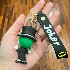 **Llavero de Goma de Joker con Traje y Galera Negra - comprar online