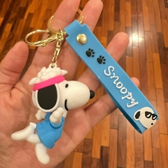 **Llavero de Goma de Snoopy - Con Vincha Rosa - comprar online