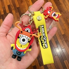 **Llavero de Goma de Minions - Bajo Con Disfraz de Dragon