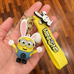 Llavero de Goma de Minions - Bajo Con Disfraz de Conejo