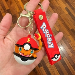 Llavero de Goma de Pokémon - Charmander Dentro de la Pokebola