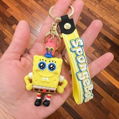 Llavero de Goma de Bob Esponja - Con Gary