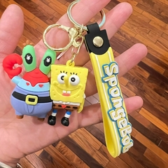 Llavero de Goma de Bob Esponja - Con Don Cangrejo