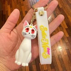Llavero de Goma de Sailor Moon - Artemis Gato Blanco Premiun