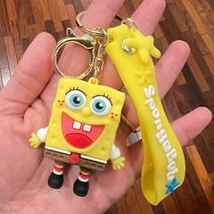 Llavero de Goma de Bob Esponja - Ojos Celestes Sonriente