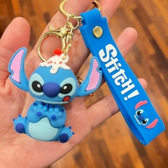 **Llavero de Goma de Stitch - Con Helado