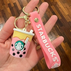 Llavero de Goma de Starbucks - Bubble Tea Rosa