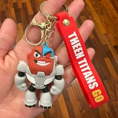 Llavero de Goma de Jovenes Titanes- Cyborg