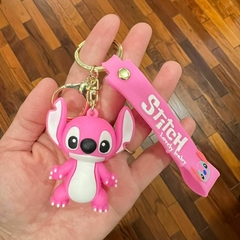 Llavero de Goma de Stitch Rosa - Parado