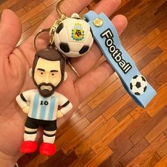 Llavero de Goma de Messi - Con Pelota de AFA