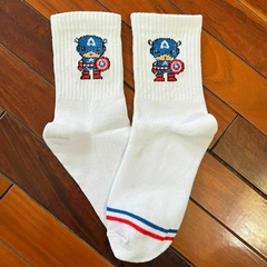 Medias 3/4 Para Niños - Capitan America