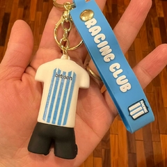 Llavero de Goma de Remera de Racing - comprar online