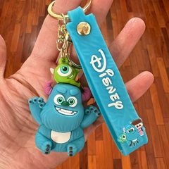Llavero de Goma de Monster University - Sullivan con Mike Wazowski en la cabeza