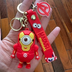 Llavero de Goma de Minions - Stuart Disfrazado Iron Man