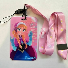 Portasube con Correa de Frozen - Ana Fondo Rosa