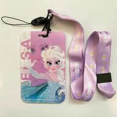 Portasube con Correa de Frozen - Elsa Fondo Lila