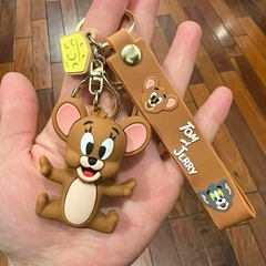 Llavero de Goma de Tom y Jerry - Jerry Sentado