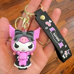 Llavero de Goma Kuromi Gothic Lila