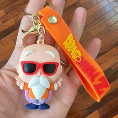 Llavero de Goma de Dragon Ball - Maestro Roshi Con Anteojo Grande