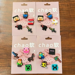 [6]Pins para Crocs x 5 De Minecraft - Al Azar -