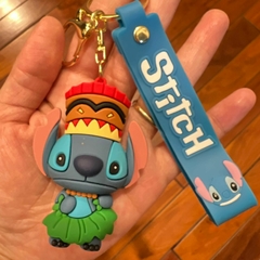 Llavero de Goma de Stitch Azul