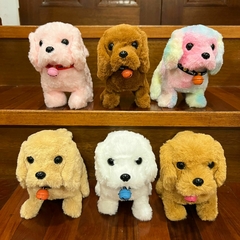 *Peluche de Perrito Al Azar- Juguete ESPECIAL CON SONIDO Y QUE CORRE -19cm -