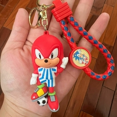 Llavero de Goma de Sonic - Rojo Con Pelota