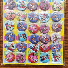 [ø44mm]Pins con Aguja MEDIANO- LAS CHICAS SUPERPODEROSAS x 5 AL AZAR - comprar online