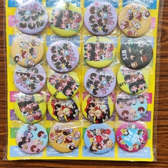 [ø58mm]Pins con Aguja GRANDE-BTS x 5 AL AZAR - comprar online