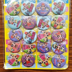 [ø58mm]Pins con Aguja GRANDE- LAS CHICAS SUPERPODEROSAS x 5 AL AZAR - comprar online