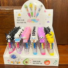 [Set De 3 Lapiceras] Mini Lapicera Boligrafo SANRIO 4 Colores En 1 Calidad Premium - comprar online