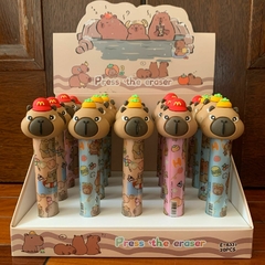 [Goma De Borrar Retráctil con Muñeco] Capibara- AL AZAR - - comprar online