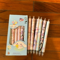 [Set De 6 Lapiceras] Sanrio -Tinta Azul Retráctil Calidad Premium - comprar online