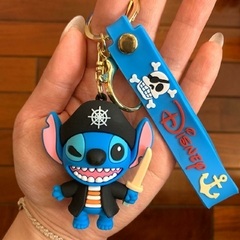 Llavero de Goma de Stitch - Pirata con Espada - comprar online