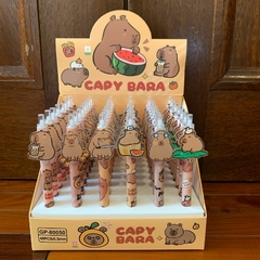 [Set De 3 Lapiceras] Capibara Tinta Negro Retractil Calidad Premium Al Azar - - comprar online