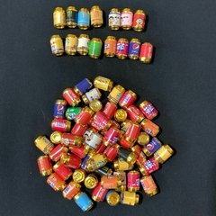 [P17] Miniatura para Juego o Decoración - Latas de Bebida Dorado x 10u. Al Azar - - comprar online