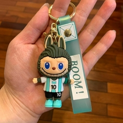 Llavero de Goma de Labubu - Futbol Verde Agua - comprar online