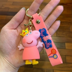 Llavero de Goma de Peppa Pig - Peppa Rosa con Corona - comprar online