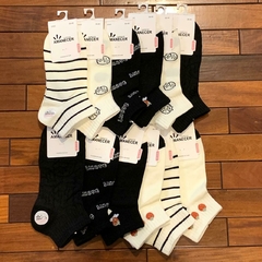 [M1]Medias Amanecer Pack de 12 Pares - Negro con Frutilla - comprar online