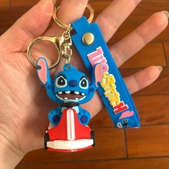 Llavero de Goma de Stitch Azul - En Auto Roja - comprar online